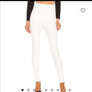 Revolve Commando White Faux Leather Leggings